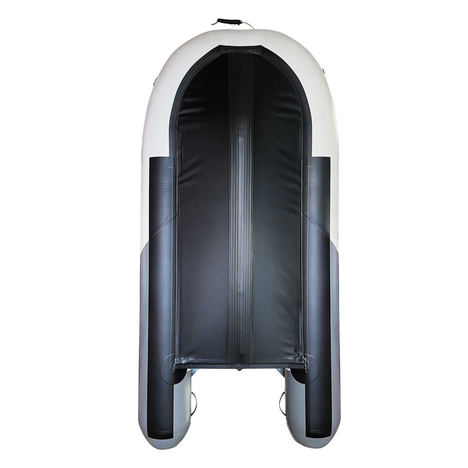 Wkersiy 360cm Inflatable Boat (Grey) - 0.9mm PVC Heavy Duty Fishing Boat with Aluminum Floor - 4 Adults + 1 Child