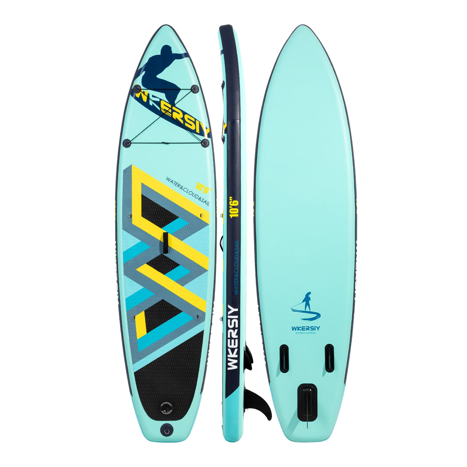 10′6′′ Inflatable Paddle Board lightcyan