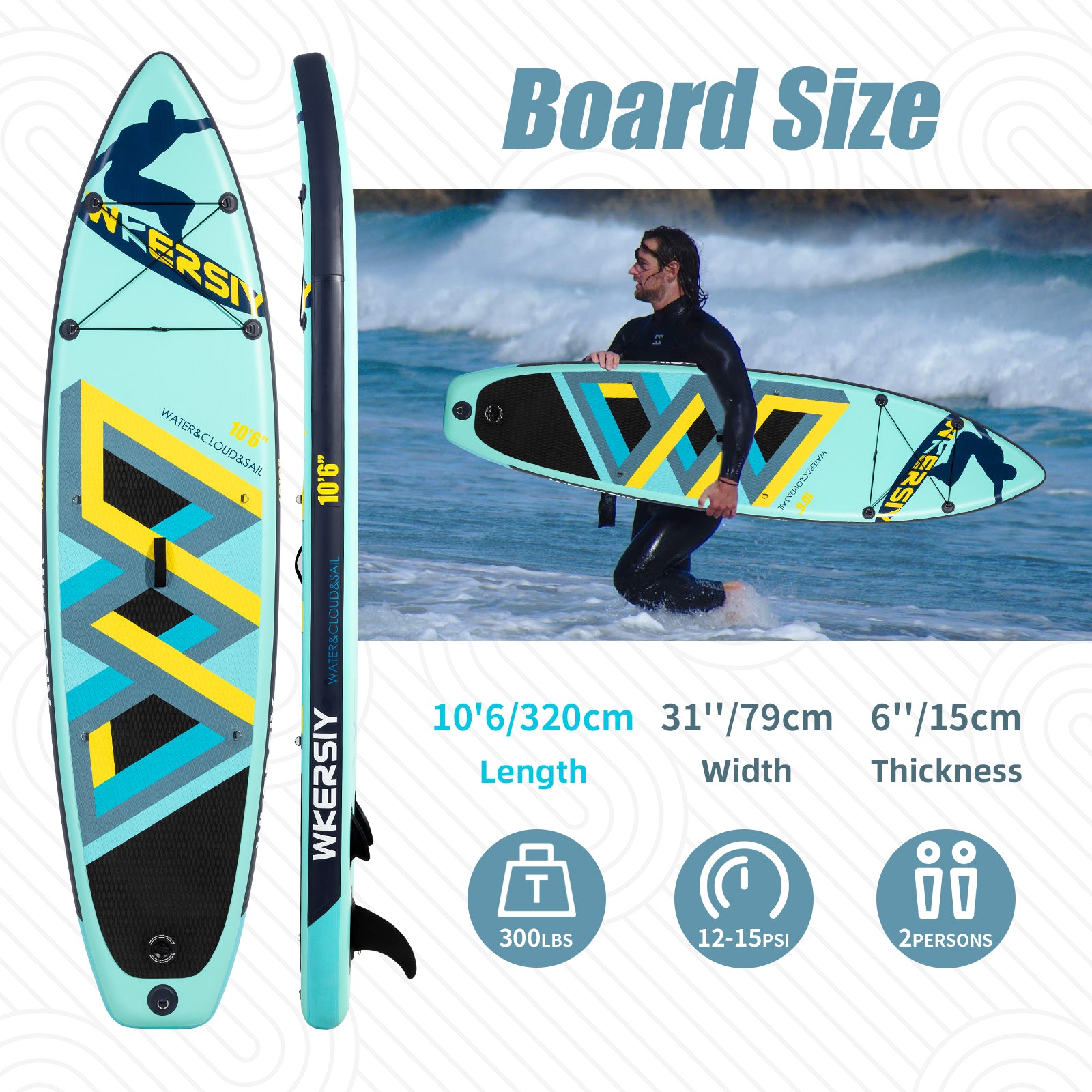 10′6′′ inflatable sup lightcyan size