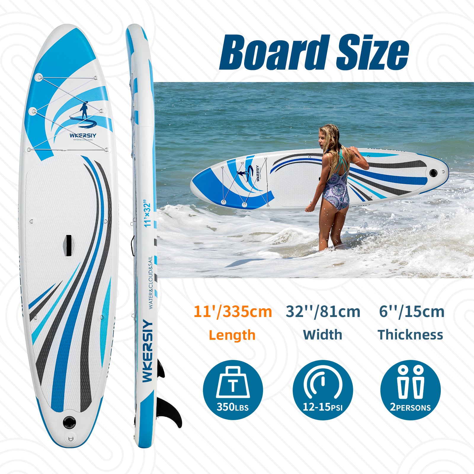 サーフィン・ボディボード SUP Paddle YOLO SUP Surf Bamboo Paddleboard10'6 | YOLO Board and Bike