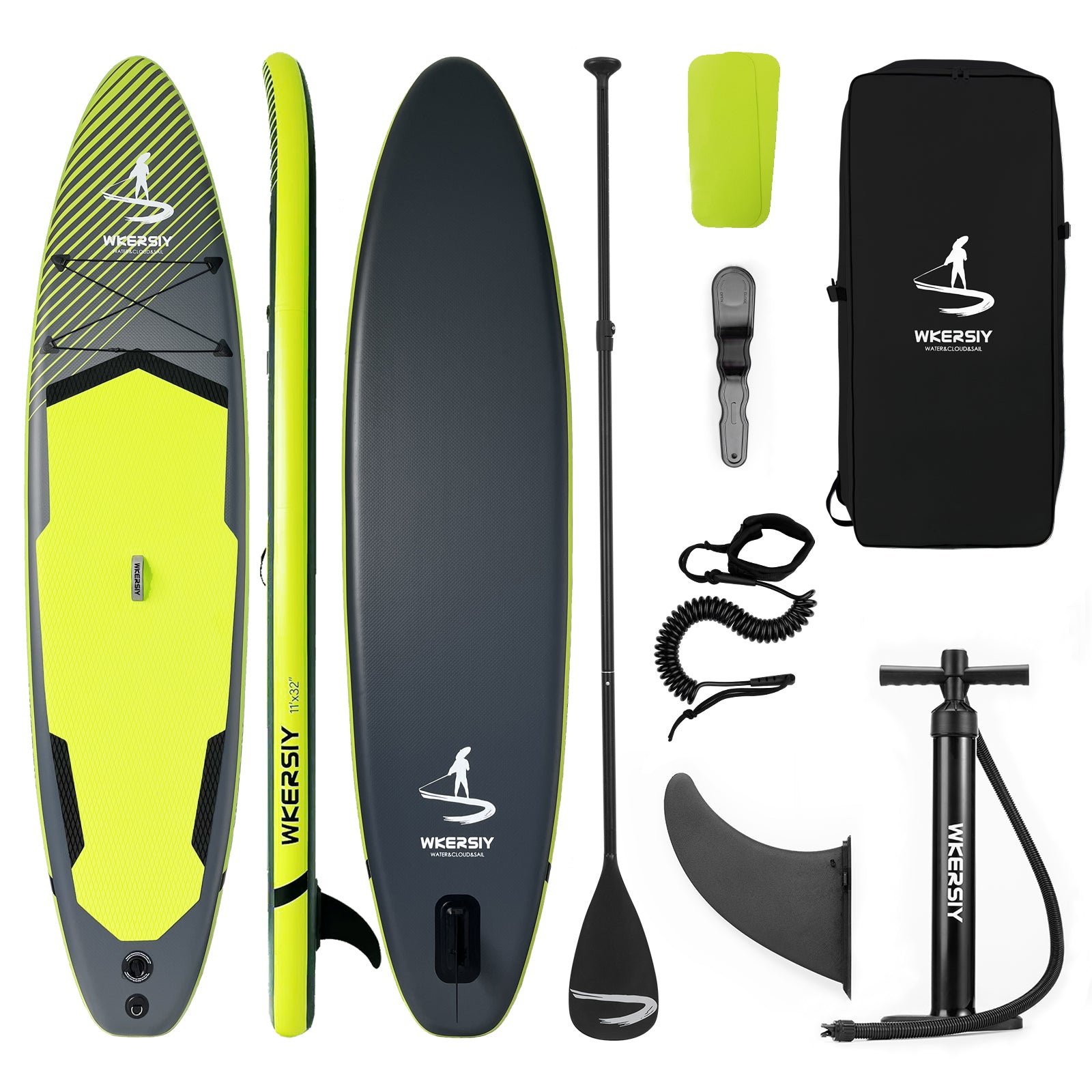 11ft Black Inflatable SUP Board | All-Water Performance Series